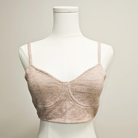 Zara m crop top bralette knit - Picture 2 of 5